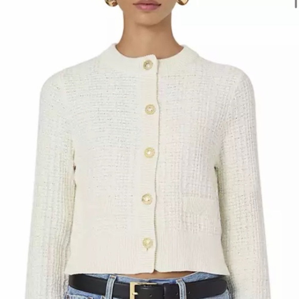 Lurex Tweed Cardigan - French Connection - S
